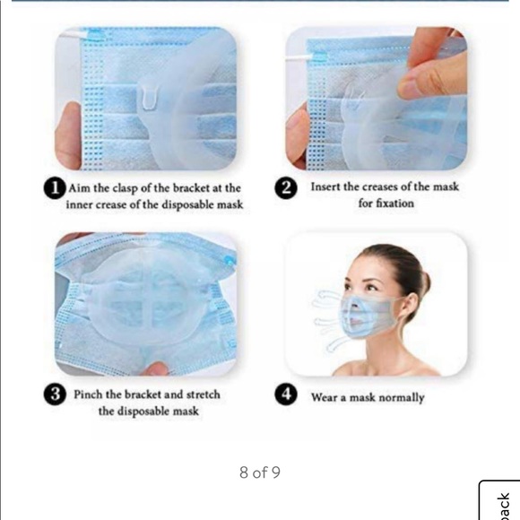 💖 Sale was $26 will go back 🆙 💖 2 Glam Mask 😷 Inserts - Picture 5 of 7